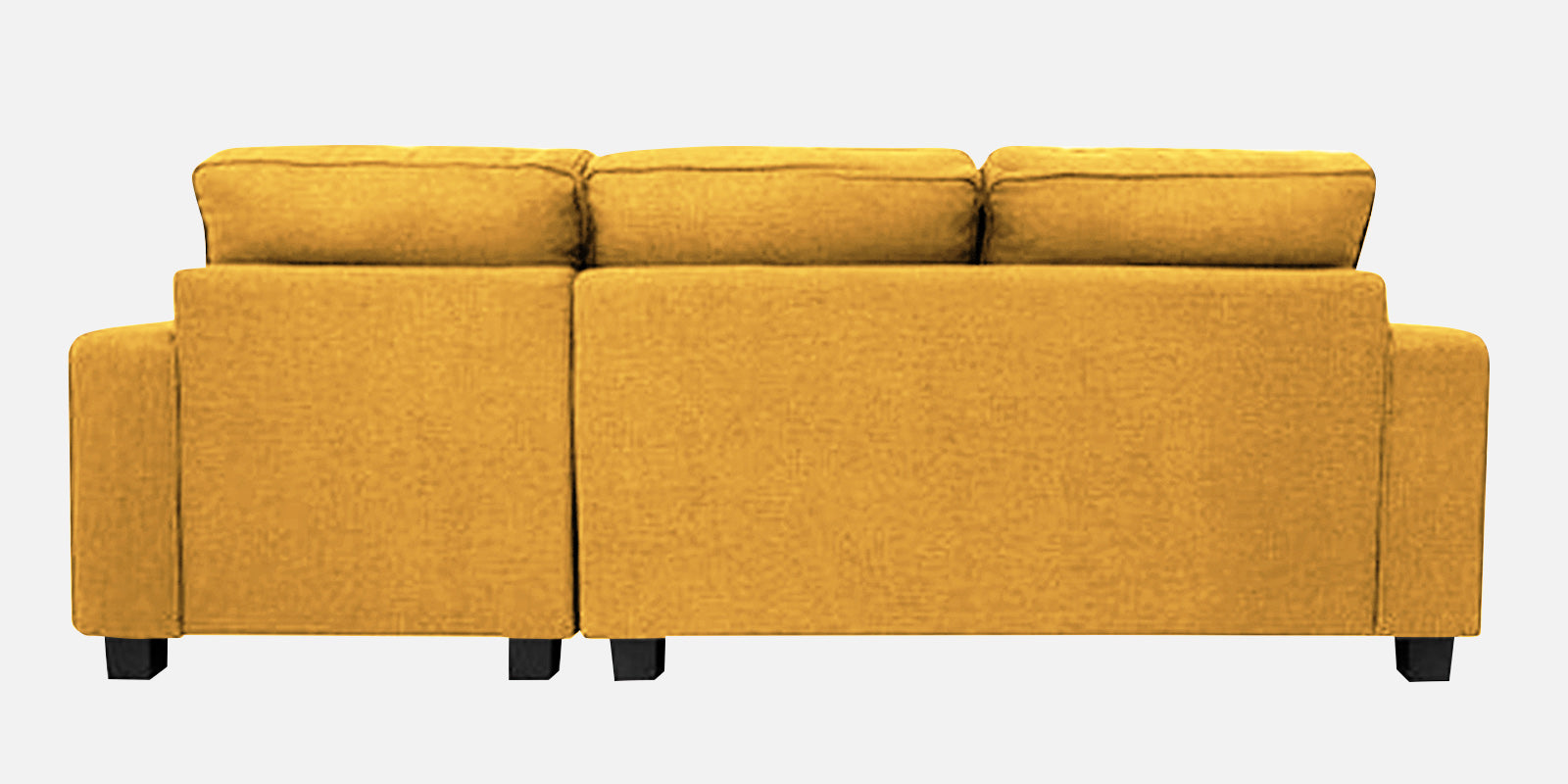 Ladybug Fabric RHS Sectional Sofa (2+Lounger) In Bold Yellow Colour - Febonic Living