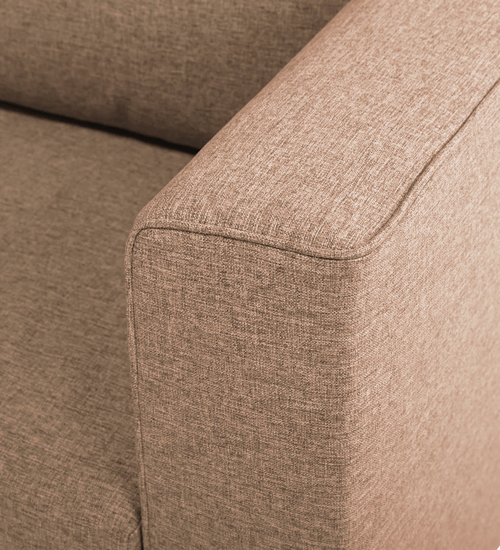Kenia Fabric 1 Seater Foldable Sofa Cum Bed In Cosmic Beige Colour - Febonic Living