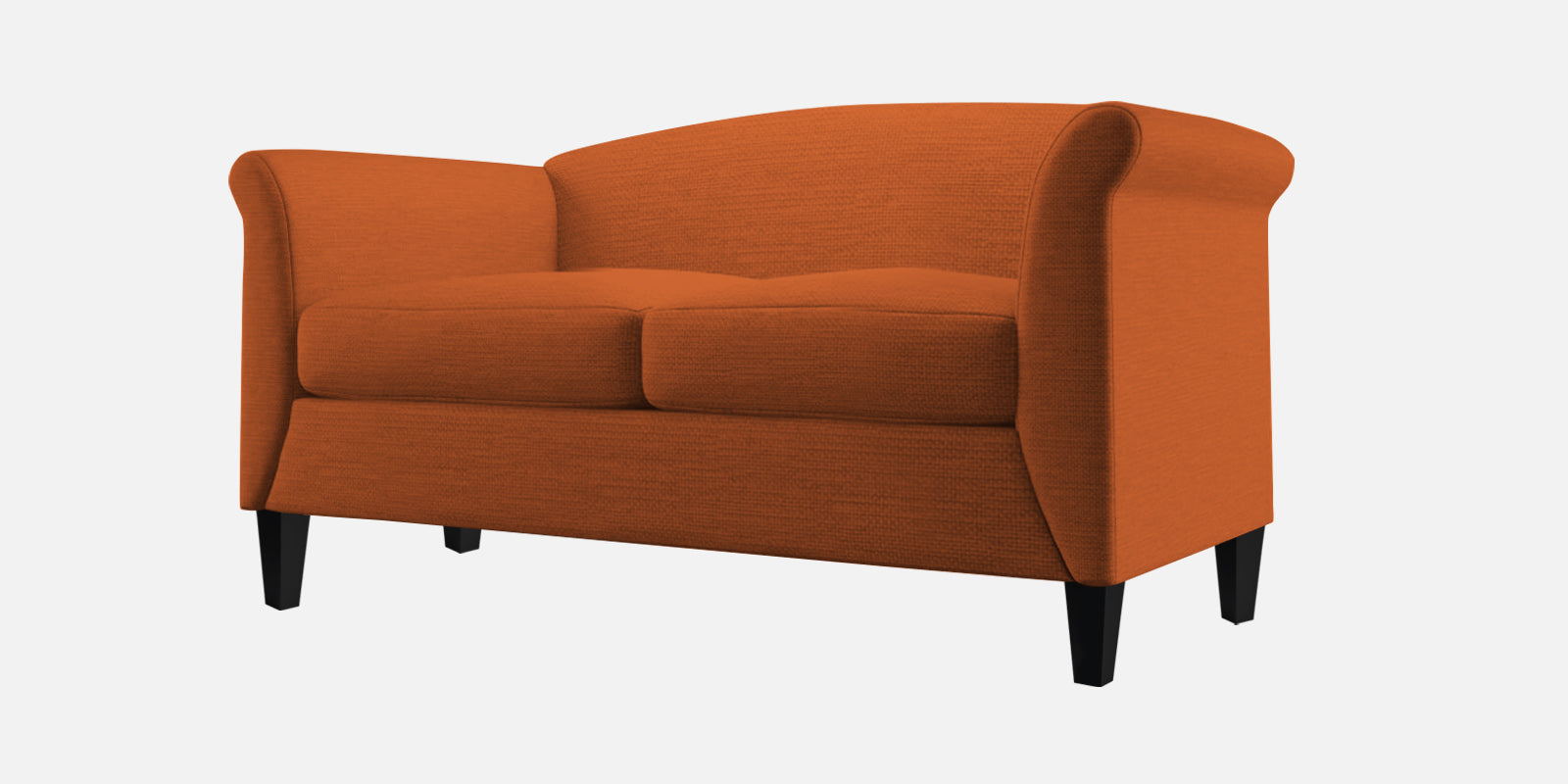 Kimber Fabric 2 Seater Sofa In Vivid Orange Colour - Febonic Living
