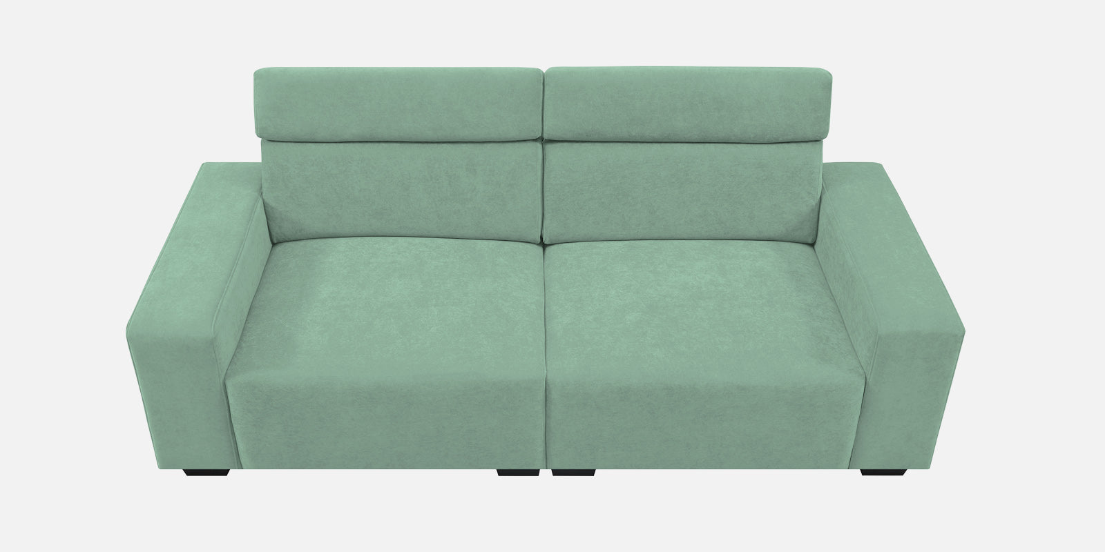 Hiro Fabric 2 Seater Sofa In Mist Blue Colour - Febonic Living