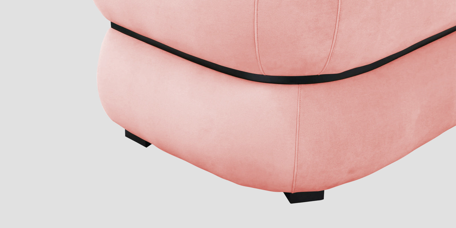 Kula Velvet 3 Seater Sofa In Millennial Pink Colour - Febonic Living
