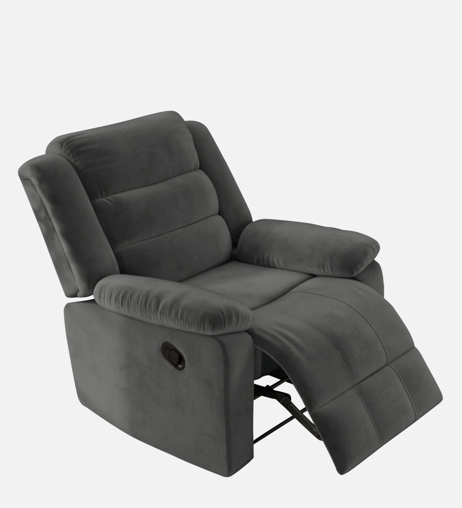 Erra Fabric 1 Seater Motorized Recliner In Charcoal Grey Colour - Febonic Living