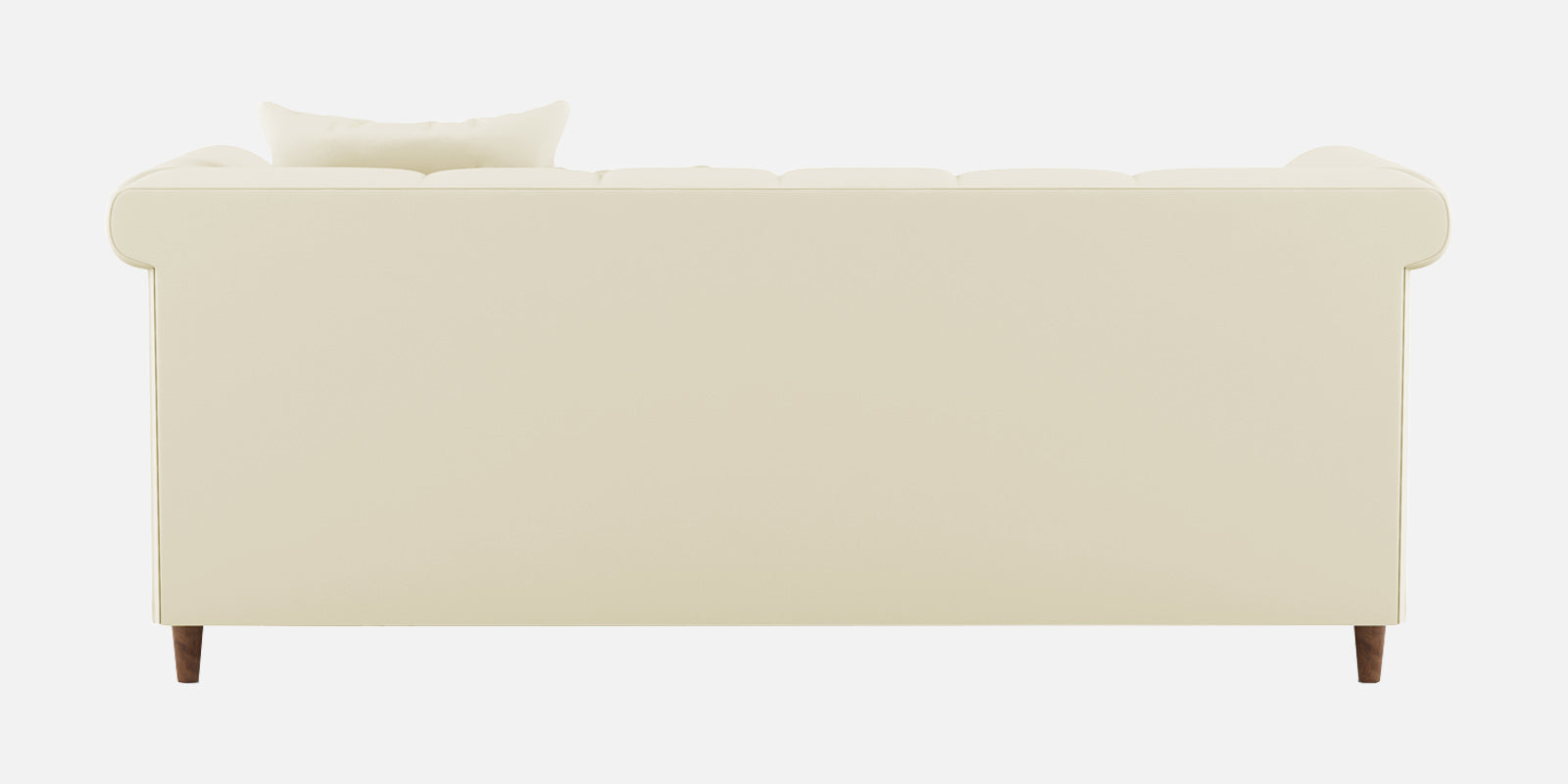 Rubi Velvet 3 Seater Sofa In Warm White Colour - Febonic Living