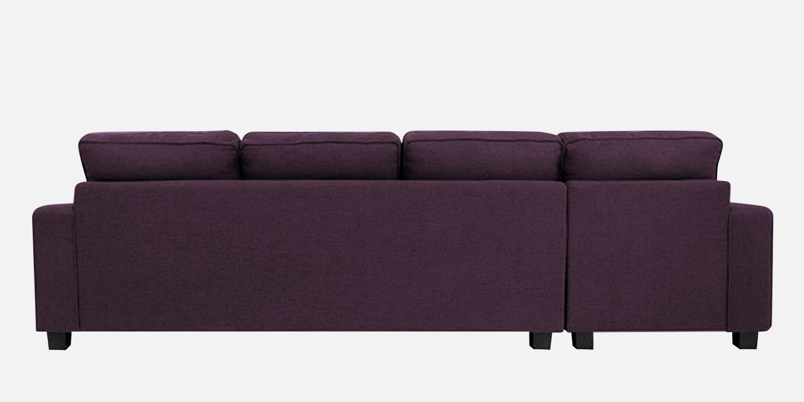Ladybug Fabric LHS Sectional Sofa (3+Lounger) In Greek Purple Colour - Febonic Living