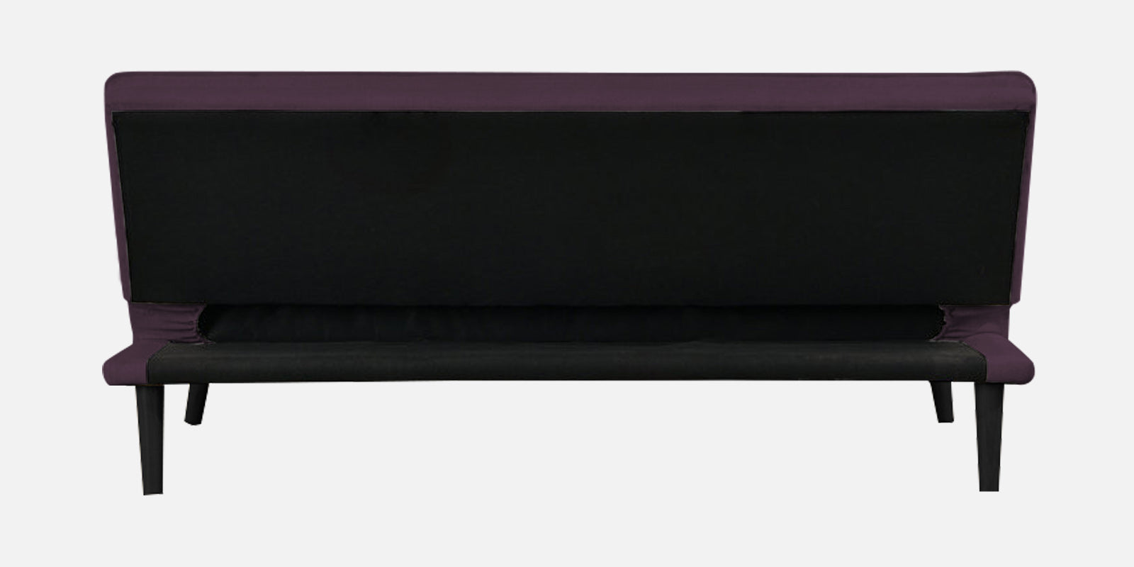 Toner Fabric 3 Seater Convertible Sofa Cum Bed In Greek Purple Colour - Febonic Living