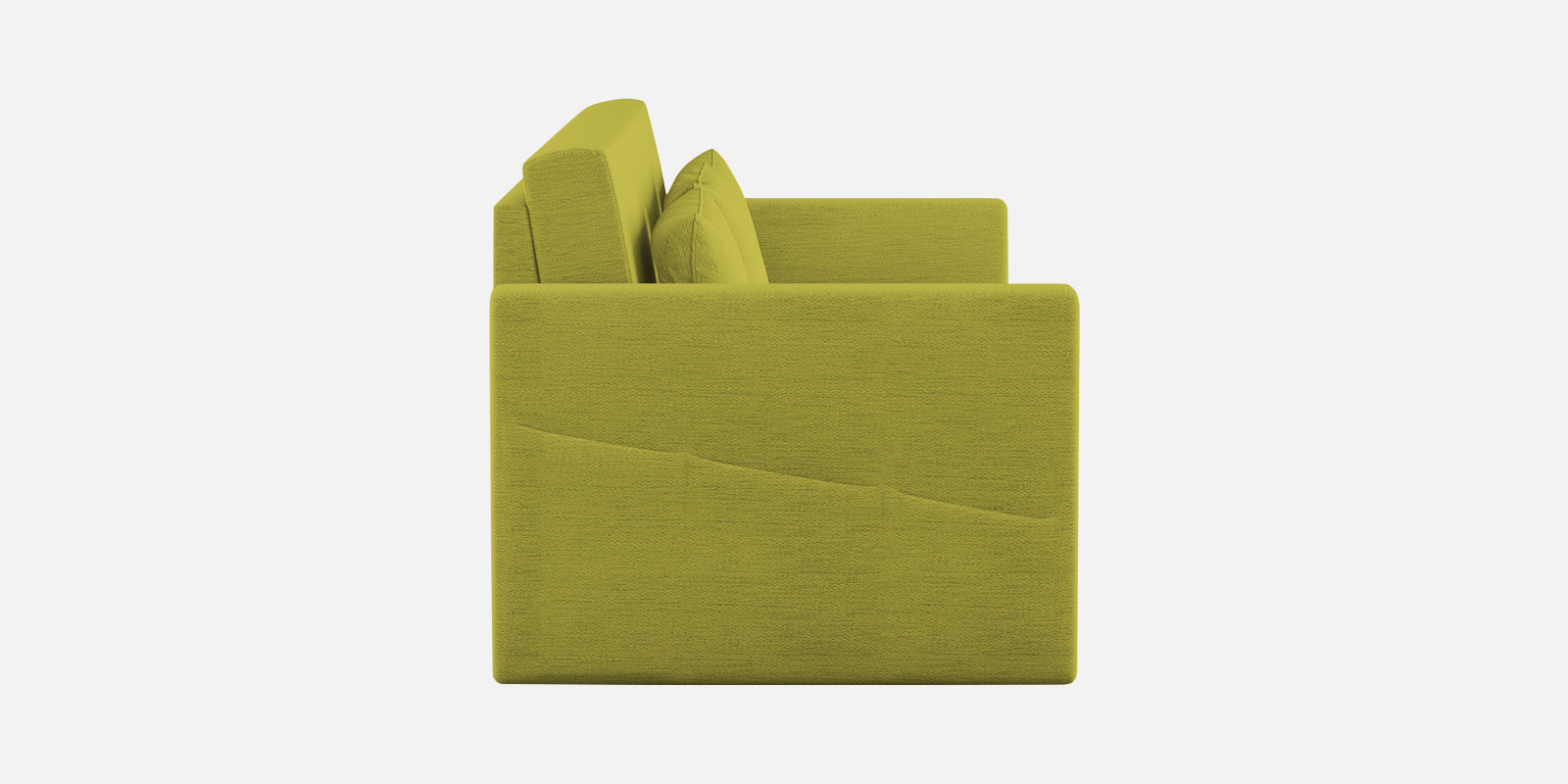 River Fabric 3 Seater Pull Out Sofa Cum Bed In Parrot Green Colour - Febonic Living