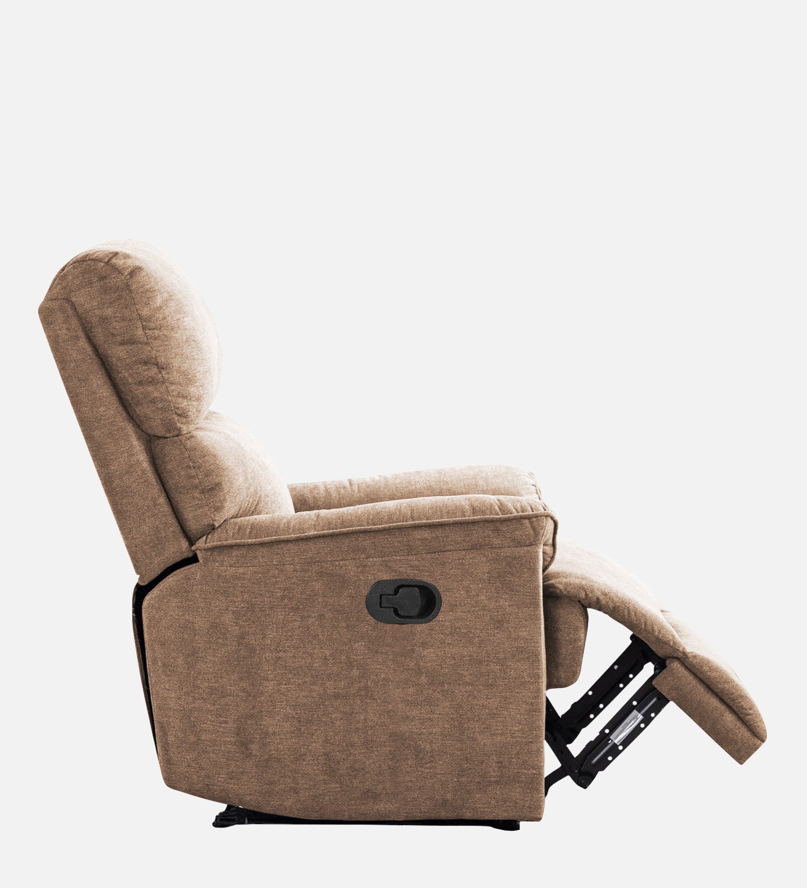 Abby Fabric 1 Seater Manual Recliner In Cookie Beige Colour - Febonic Living