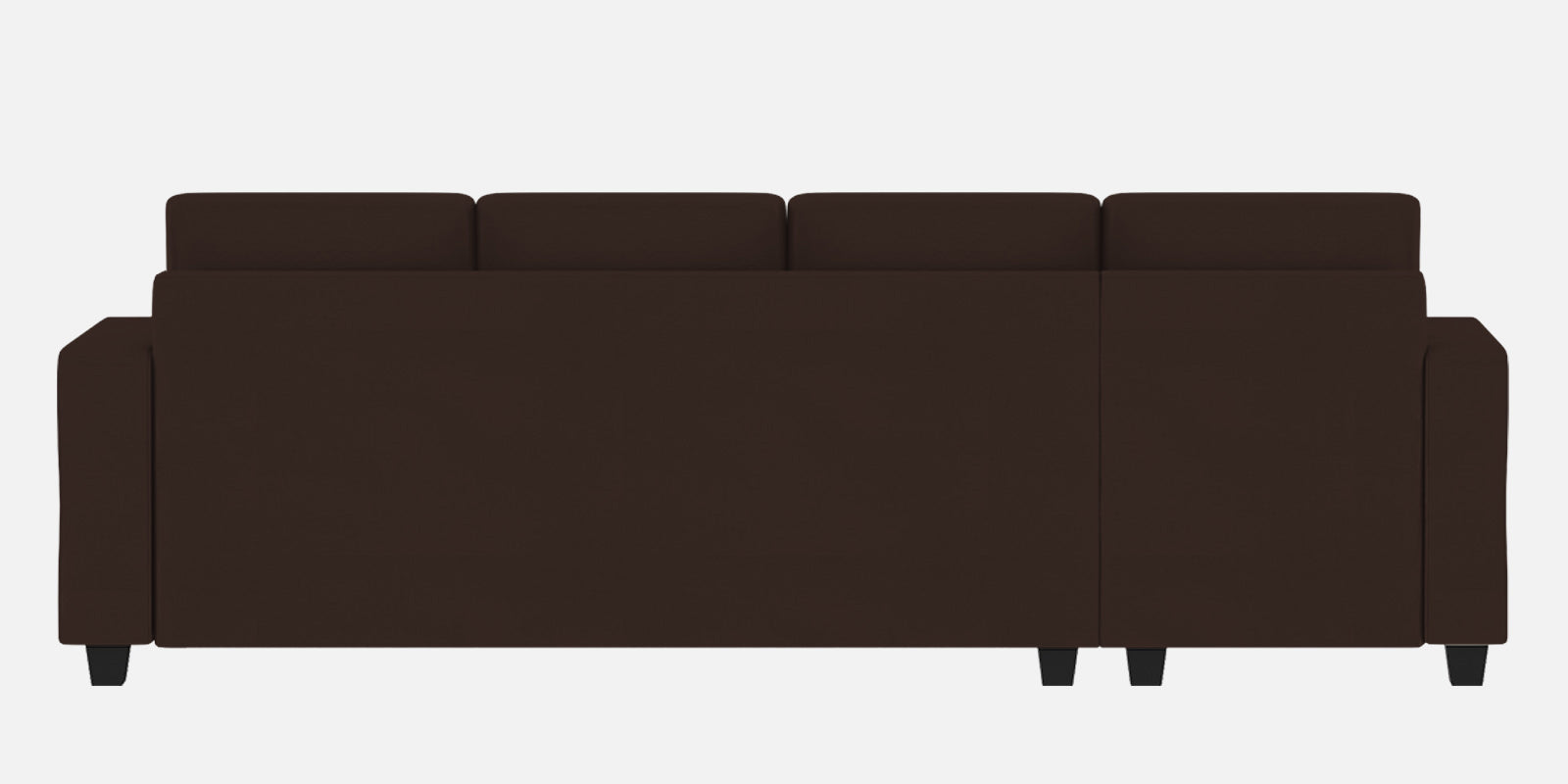 Nabi Fabric RHS Sectional Sofa (3+Lounger) In Coffee Brown Colour - Febonic Living