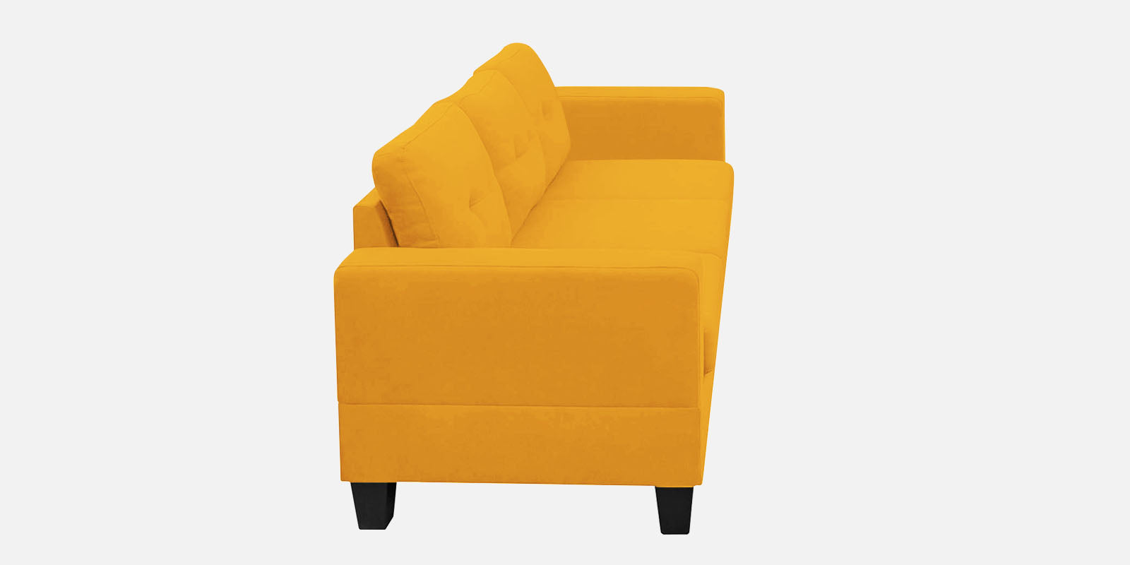 Thomas Fabric 3 Seater Sofa In Bold Yellow Colour - Febonic Living