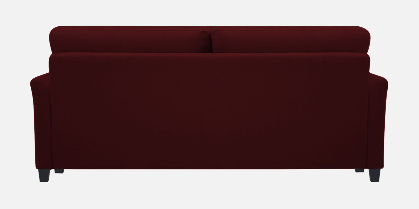Daroo Velvet 3 Seater Sofa In Dark Maroon Colour - Febonic Living