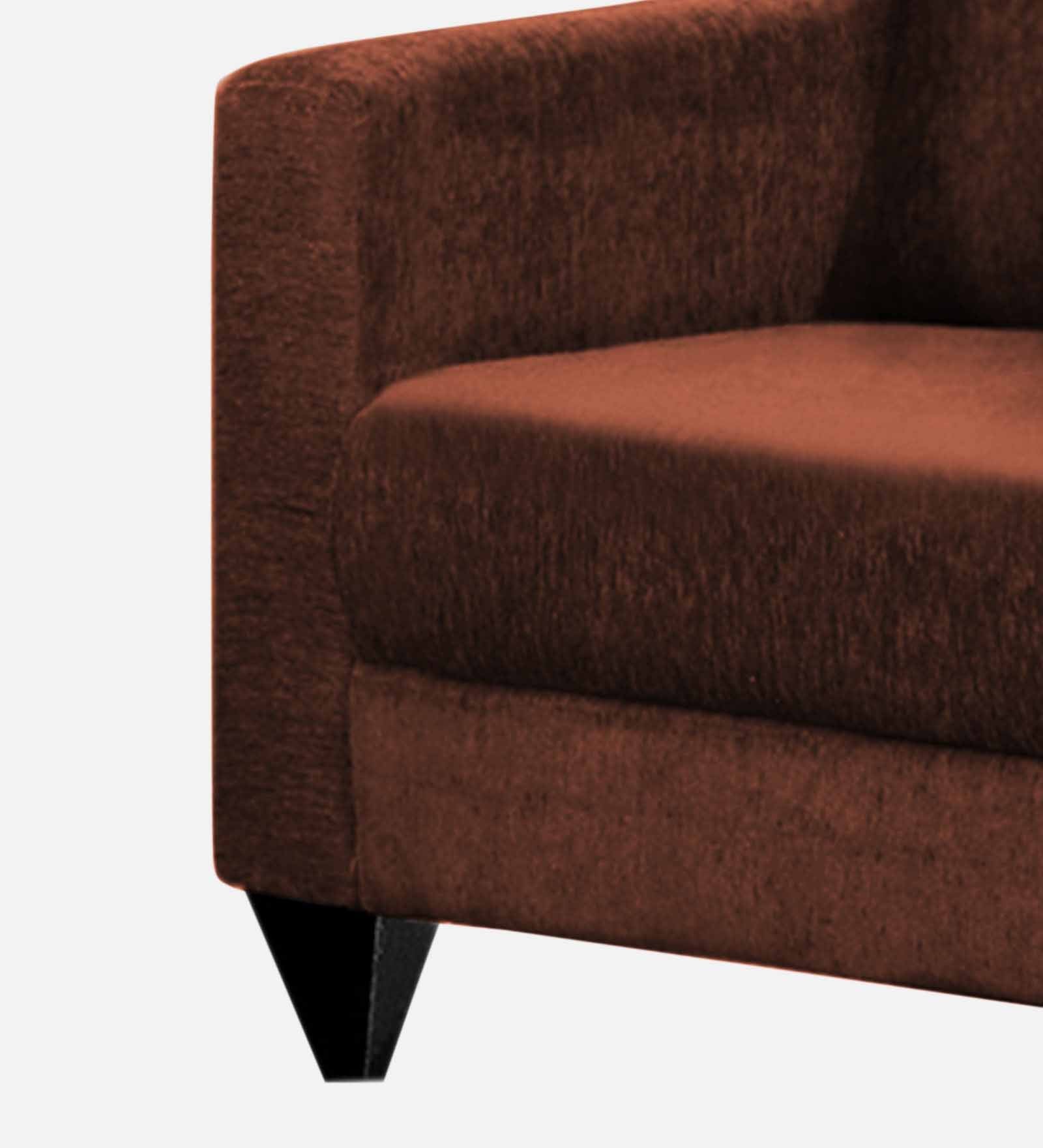 Nebula Fabric 1 Seater Sofa in Coffee Brown Colour