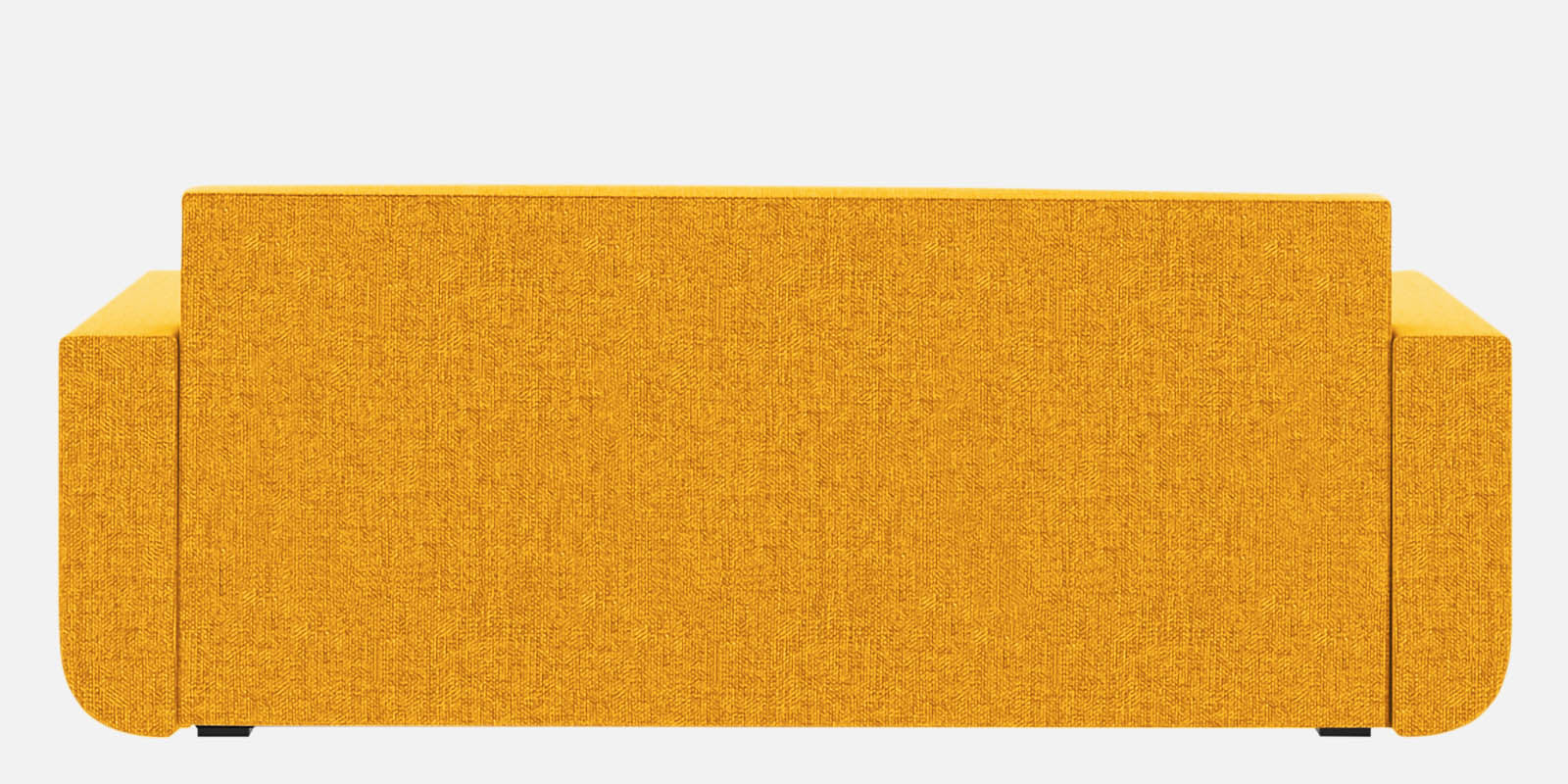 Ines Fabric 3 Seater Pull Out Sofa Cum Bed In Bold Yellow Colour With Storage - Febonic Living