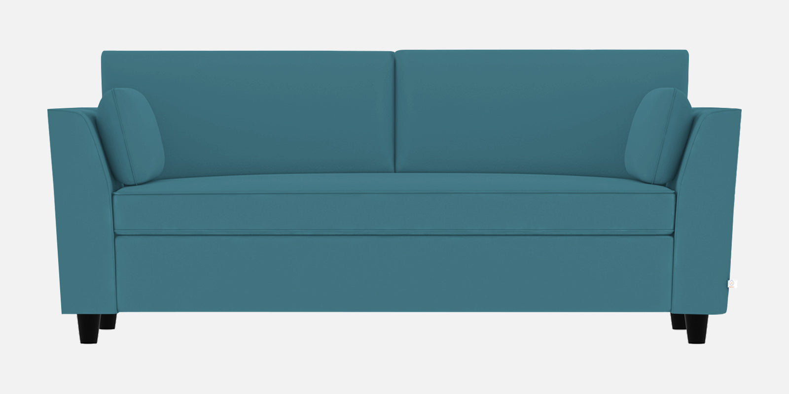 Bristo Velvet 3 Seater Sofa In Aqua Blue Colour With Storage - Febonic Living