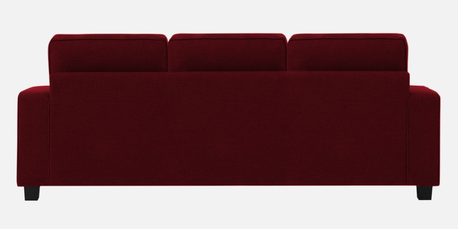 Ladybug Fabric 3 Seater Sofa In Ruby Red Colour - Febonic Living