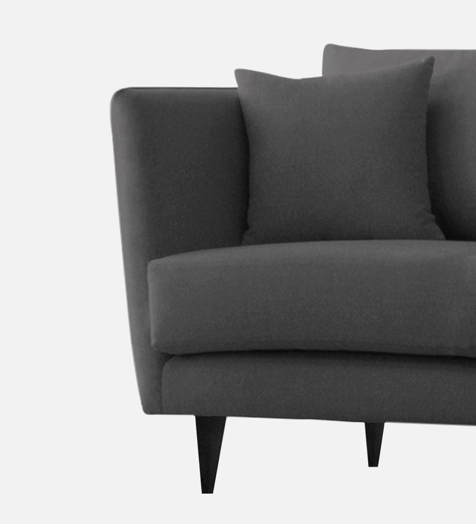 Norway Velvet 1 Seater Sofa In Davy Grey Colour - Febonic Living