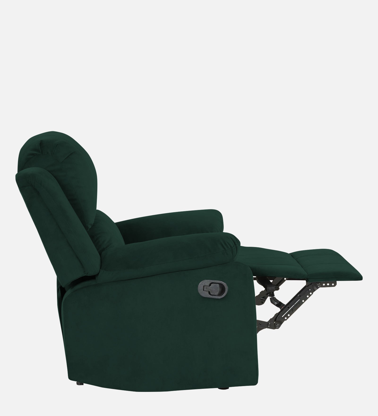 Lexi Fabric 1 Seater Motorized Recliner In Forest Green Colour - Febonic Living