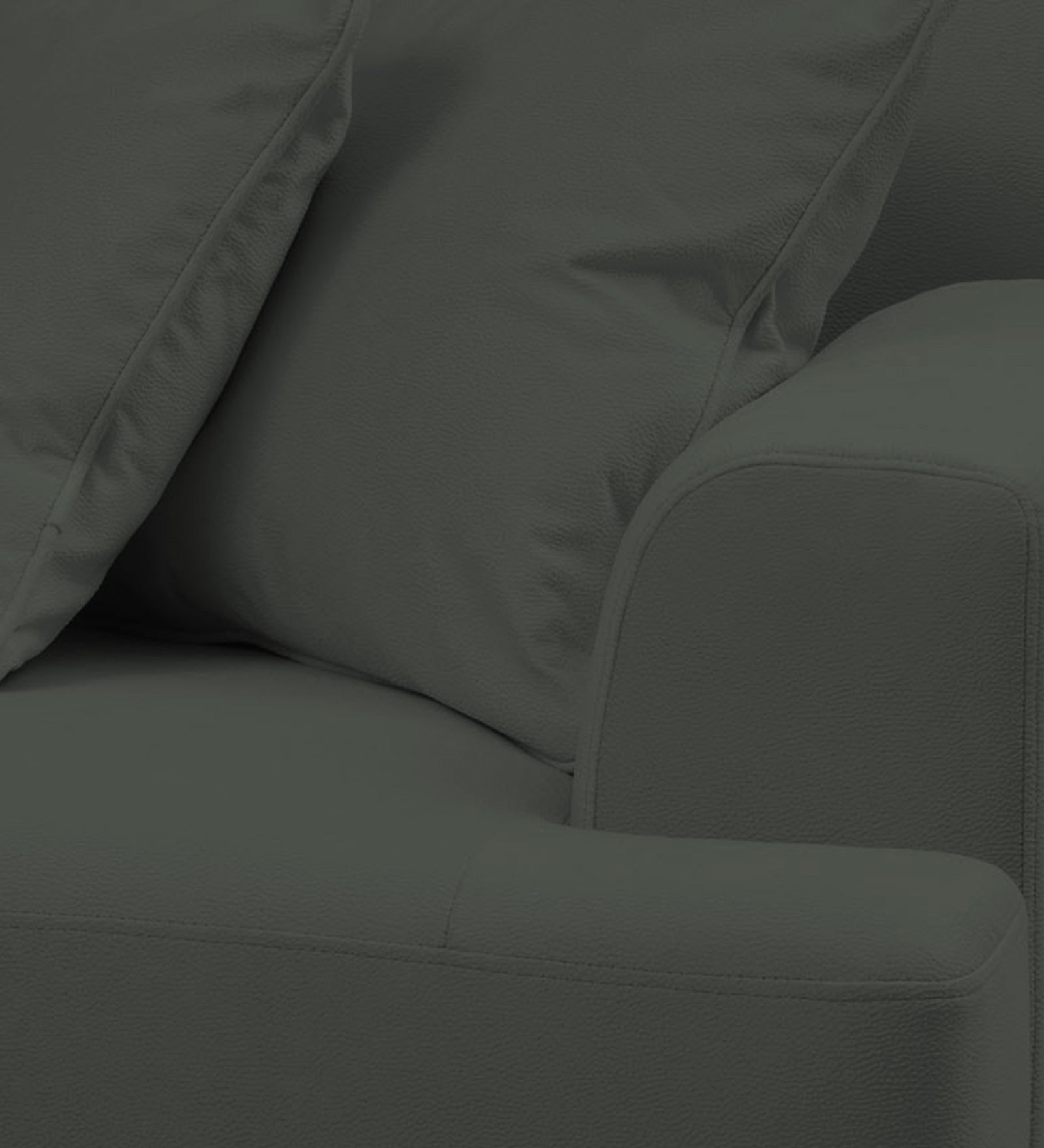Woody Fabric 1 Seater Sofa in I-Land Green Colour