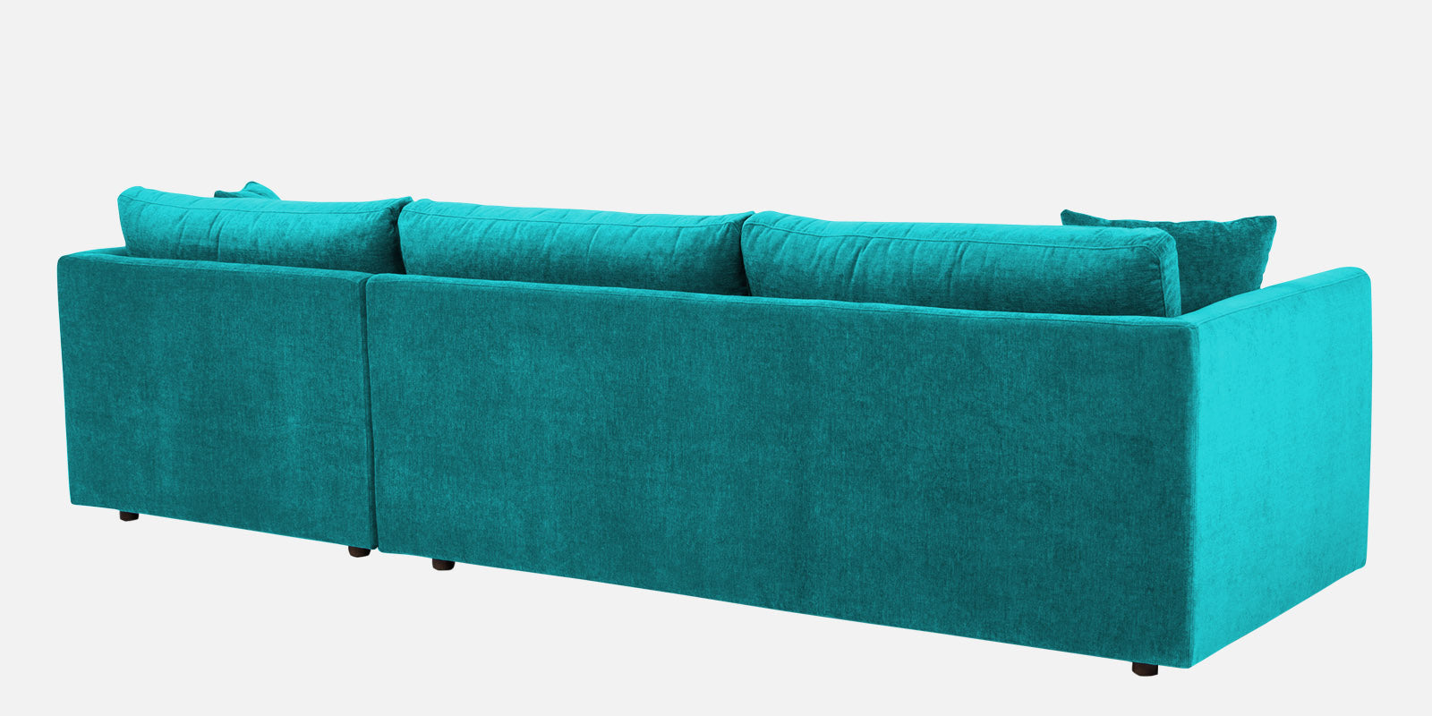 Northern Fabric LHS Sectional Sofa (3+Lounger) In Sea Green Colour - Febonic Living