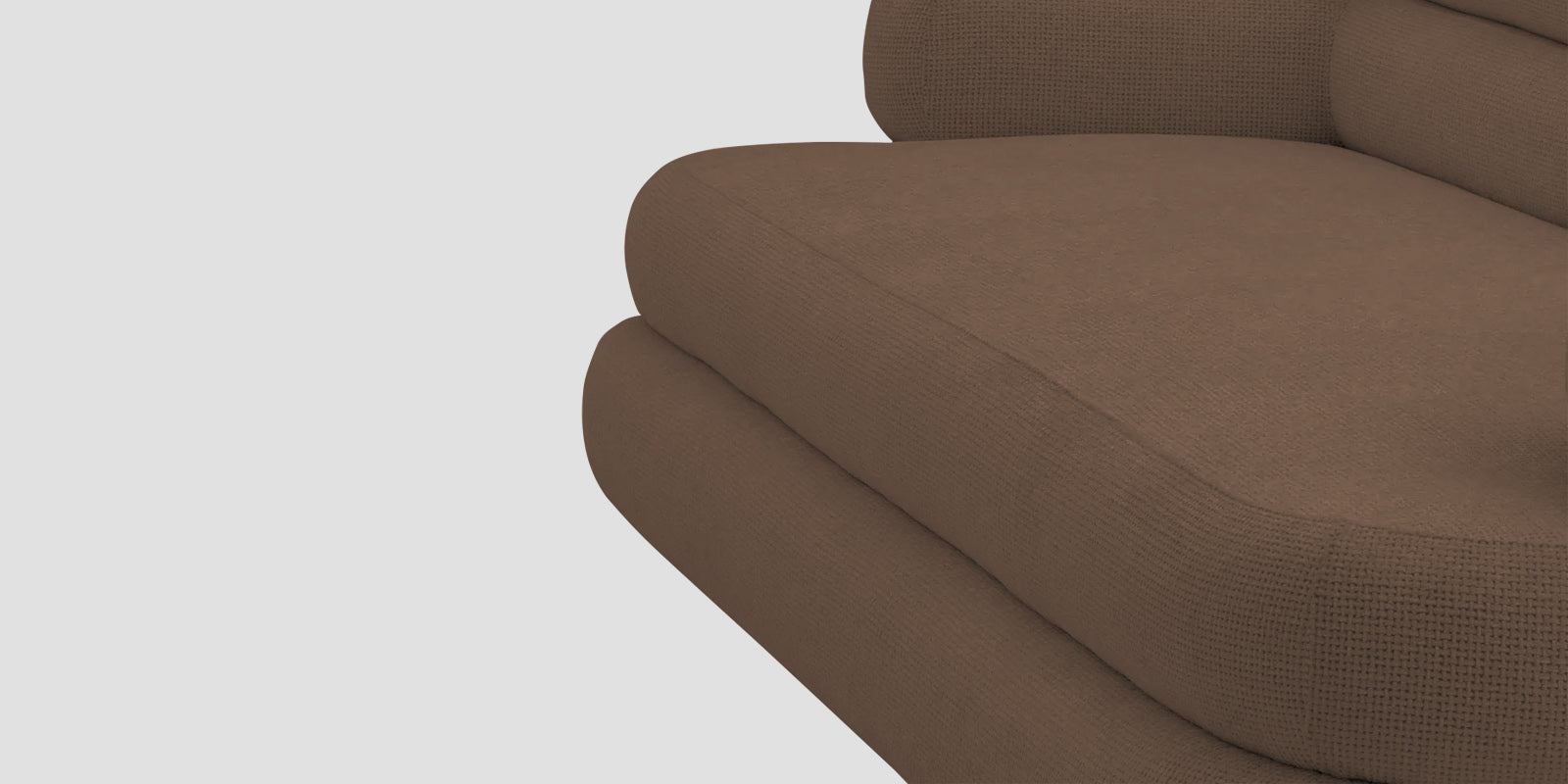 Wener Fabric 2 Seater Sofa In Rosy Brown Colour