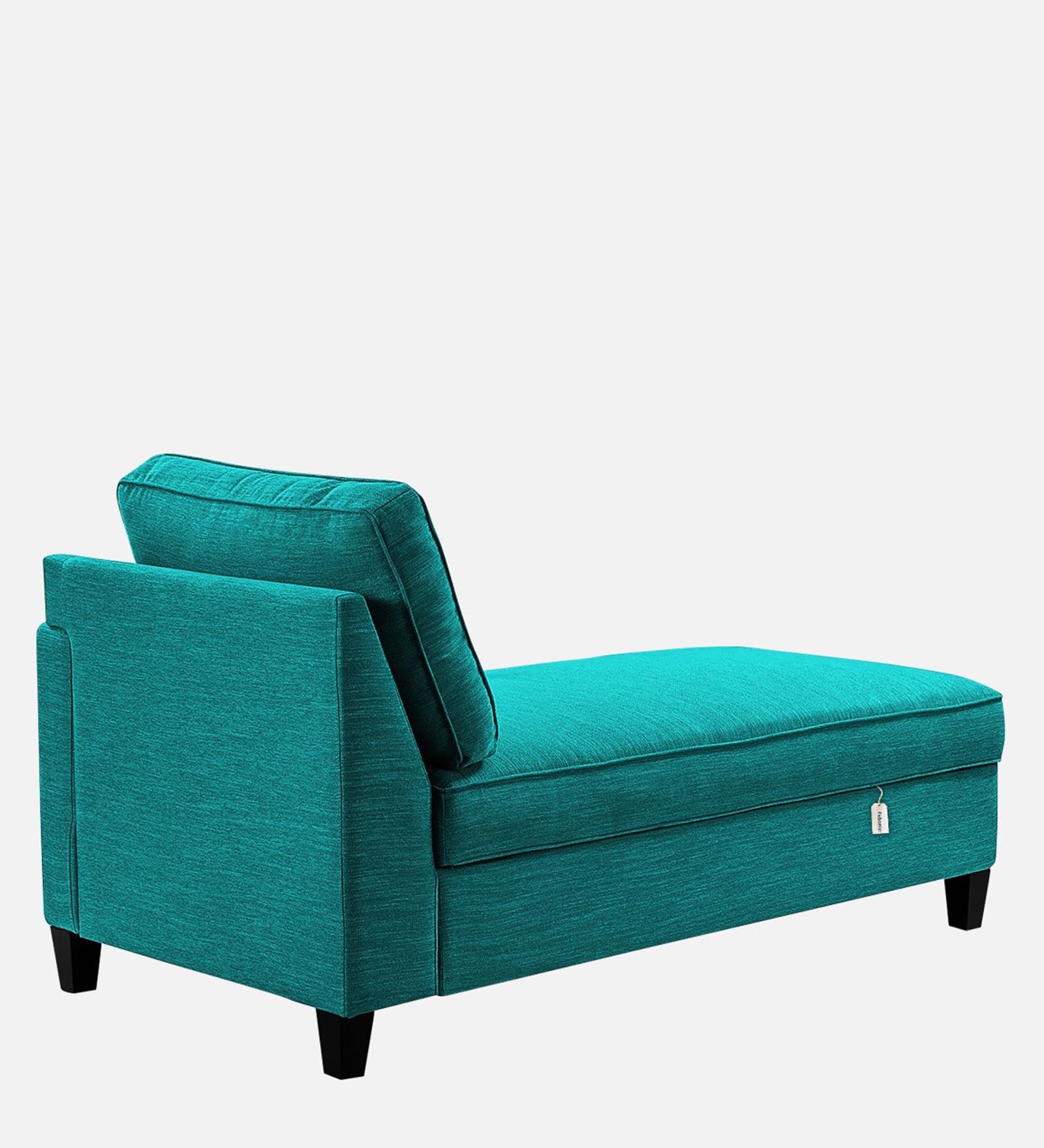 Royee Fabric RHS Chaise Lounger In Sea Green Colour With Storage - Febonic Living