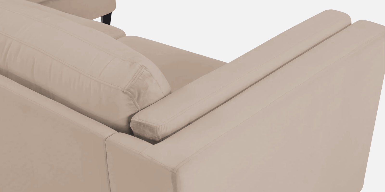 Jasper Velvet LHS Sectional Sofa (3+Lounger) In Camel Beige Colour - Febonic Living