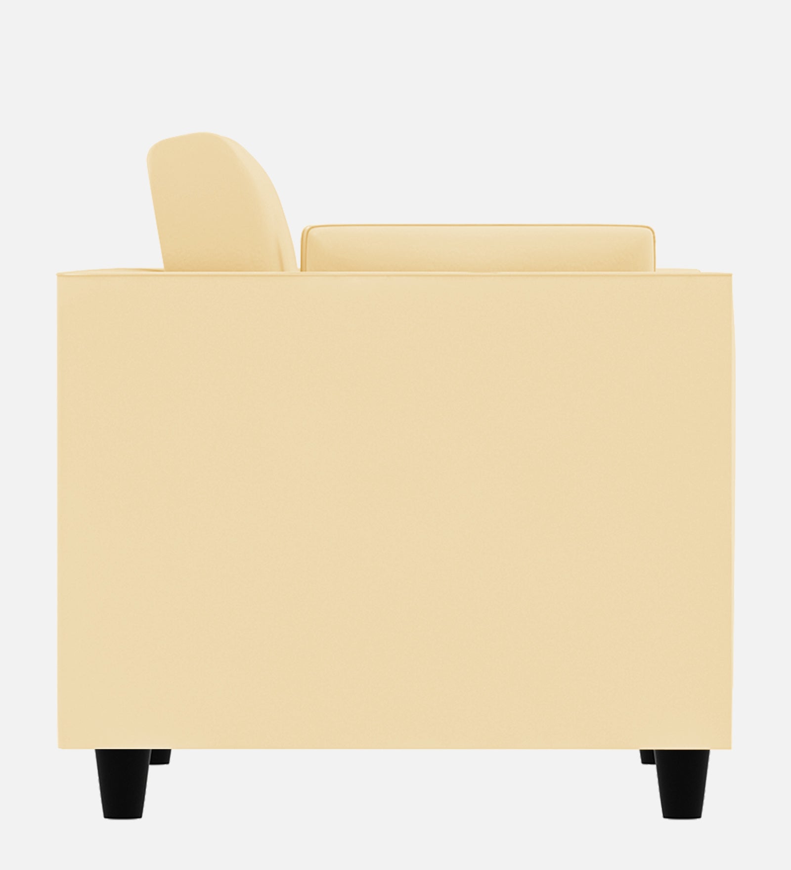 Bristo Velvet 1 Seater Sofa In Sandy Beige Colour With Storage - Febonic Living