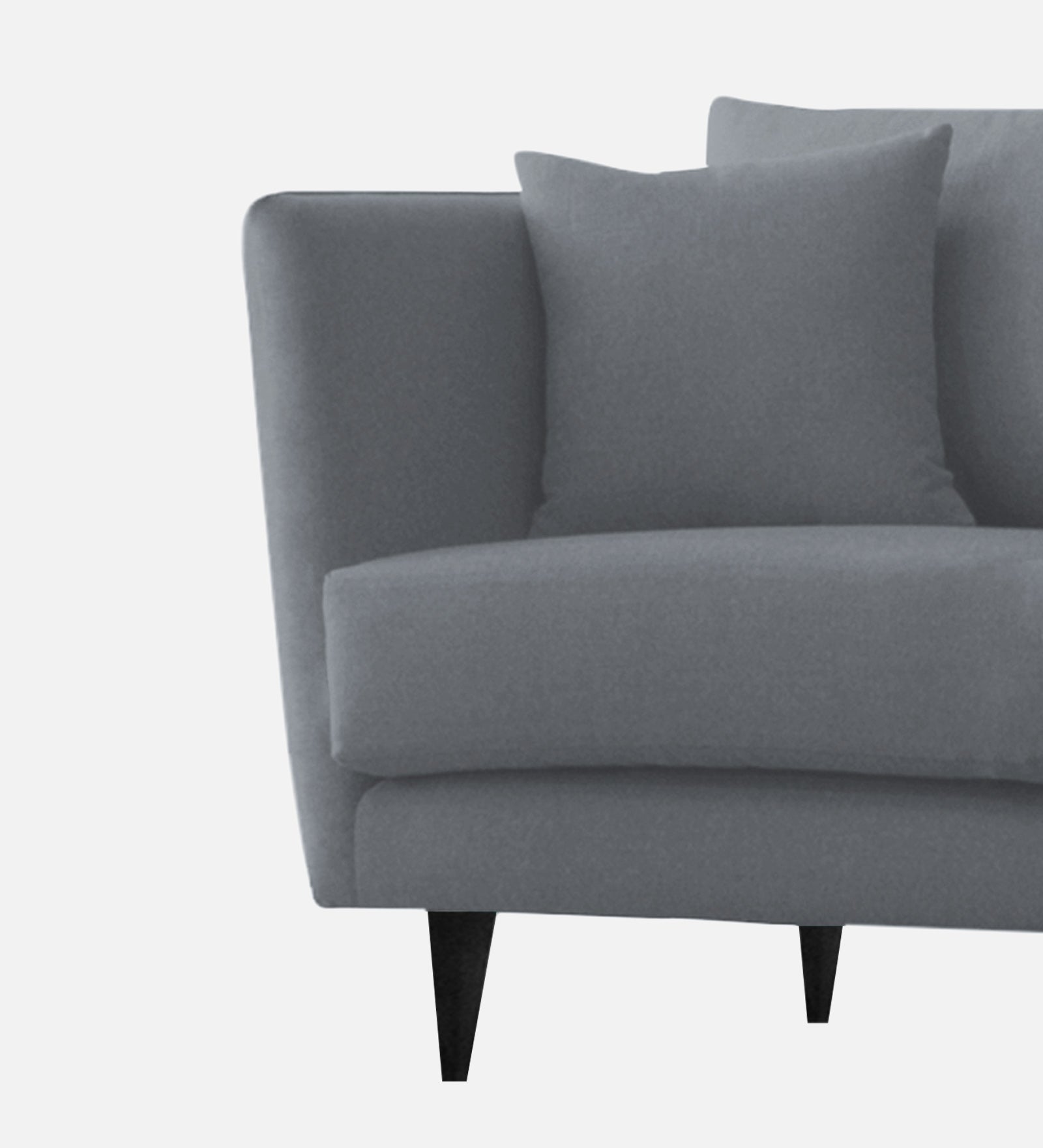 Norway Velvet 1 Seater Sofa In Pubble Grey Colour - Febonic Living