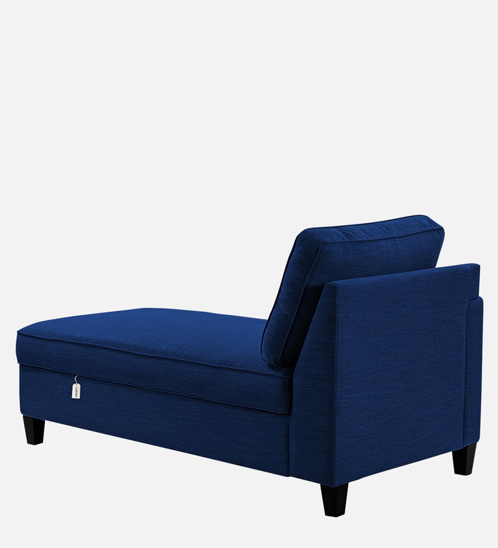 Royee Fabric LHS Chaise Lounger In Royal Blue Colour With Storage - Febonic Living