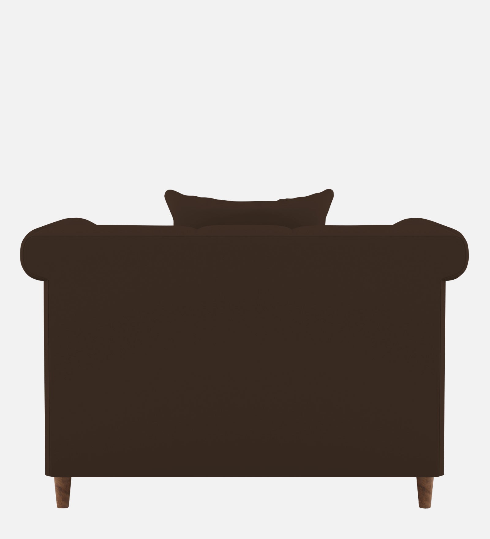 Rubi Velvet 1 Seater Sofa In Chocolate Brown Colour - Febonic Living