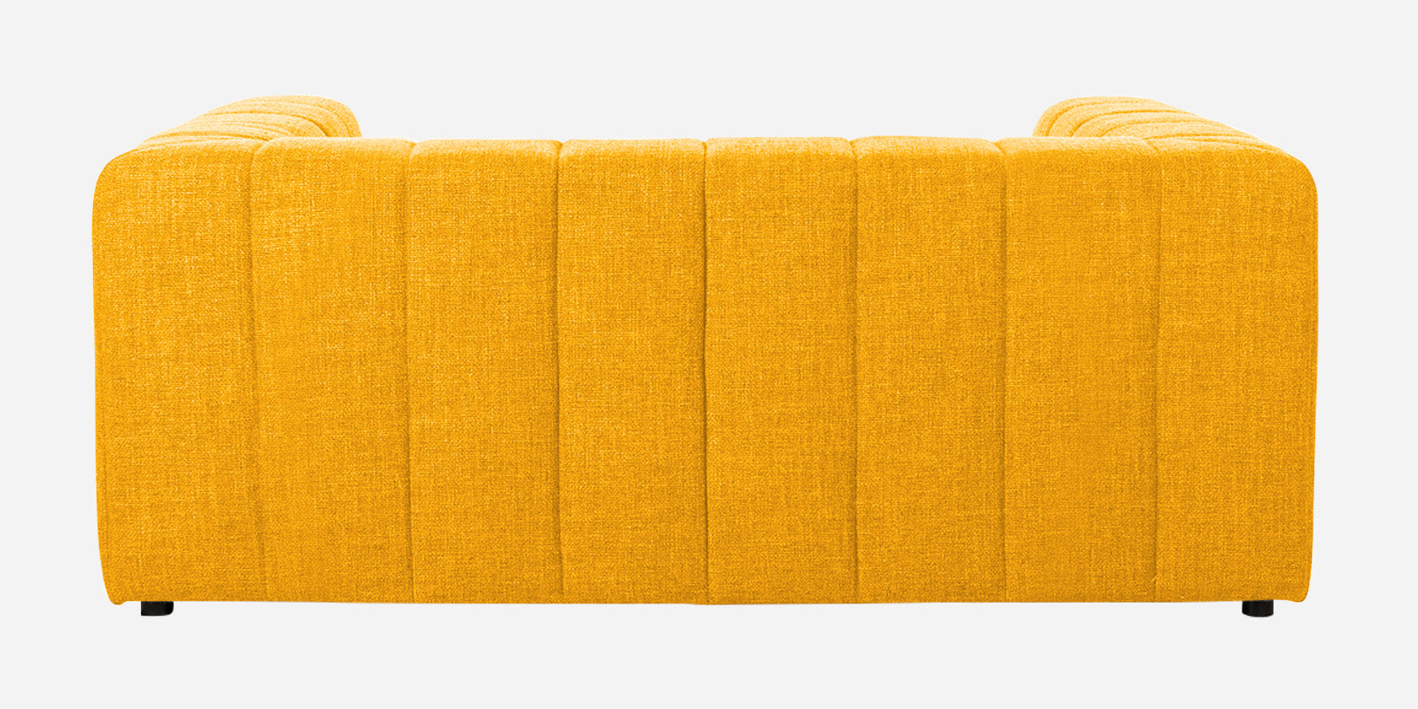 Lara Fabric 2 Seater Sofa In Bold Yellow Colour - Febonic Living