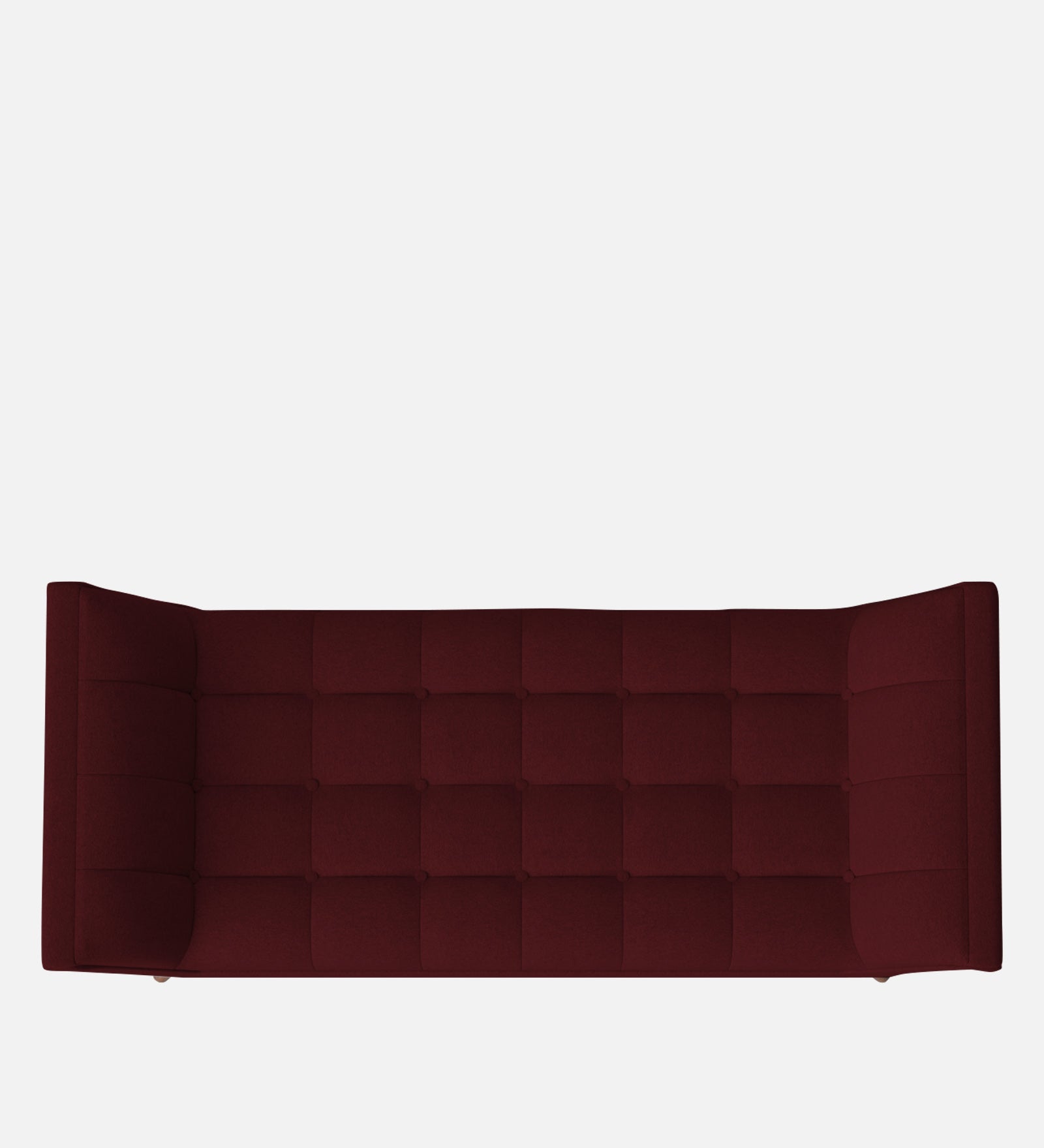 Cartes Velvet Bench In Dark Maroon Colour - Febonic Living