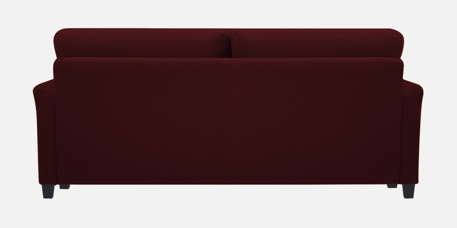 Daroo Velvet 3 Seater Sofa In Blood Maroon Colour - Febonic Living