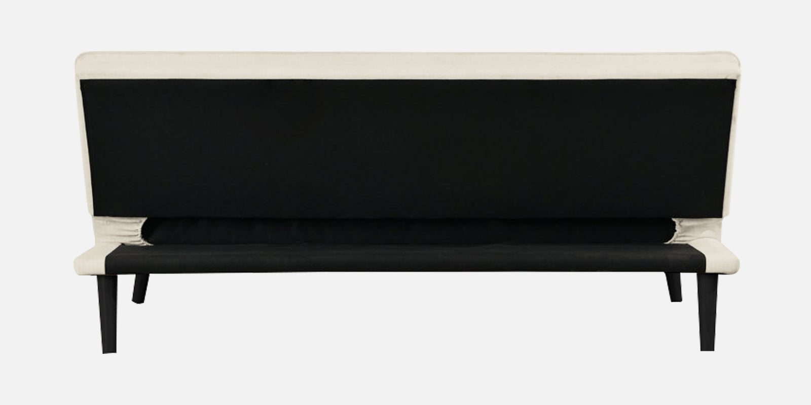 Toner Fabric 3 Seater Convertible Sofa Cum Bed In Ivory Cream Colour - Febonic Living