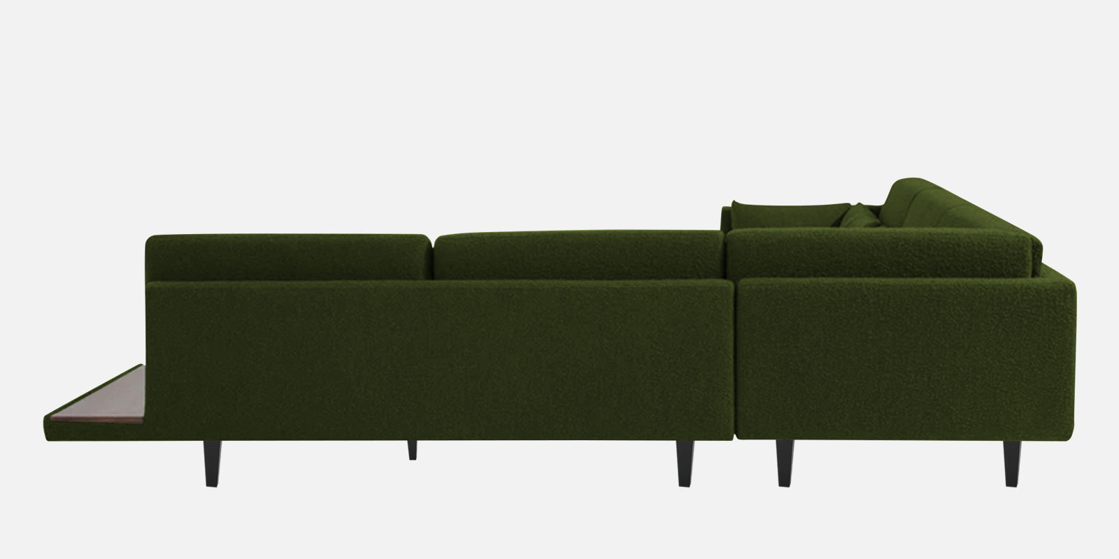Malta Fabric 6 Seater LHS Corner Sofa In Olive Green Colour - Febonic Living