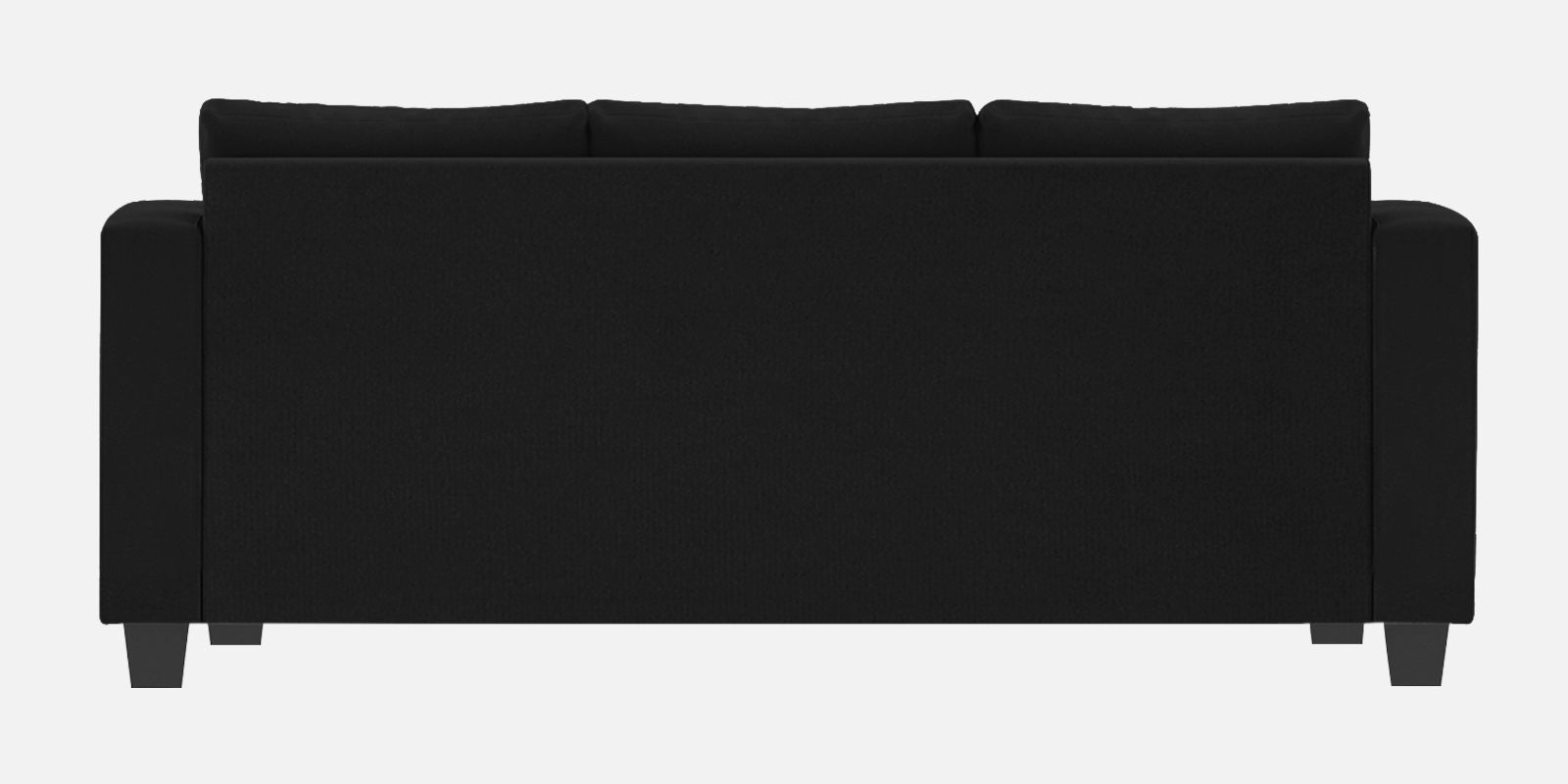 Nabi Fabric 3 Seater Sofa In Zed Black Colour - Febonic Living