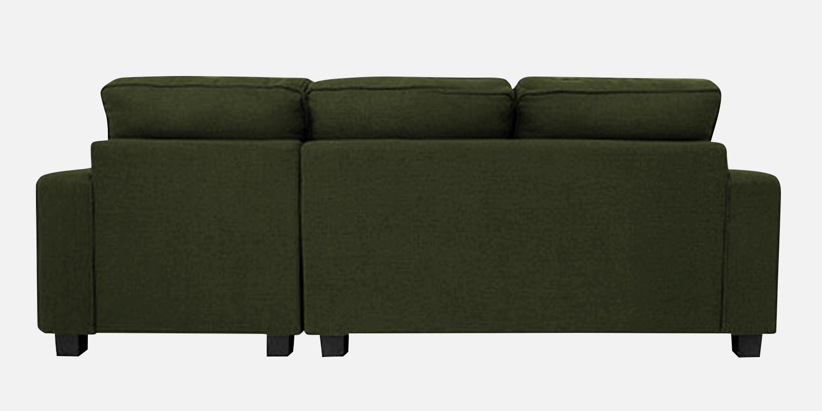 Ladybug Fabric RHS Sectional Sofa (2+Lounger) In Olive Green Colour - Febonic Living