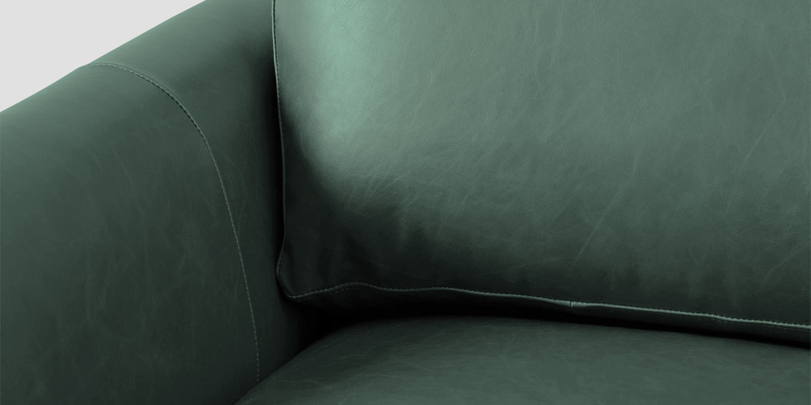 Sterio Leatherette 2 Seater Sofa In Mint Green Colour - Febonic Living