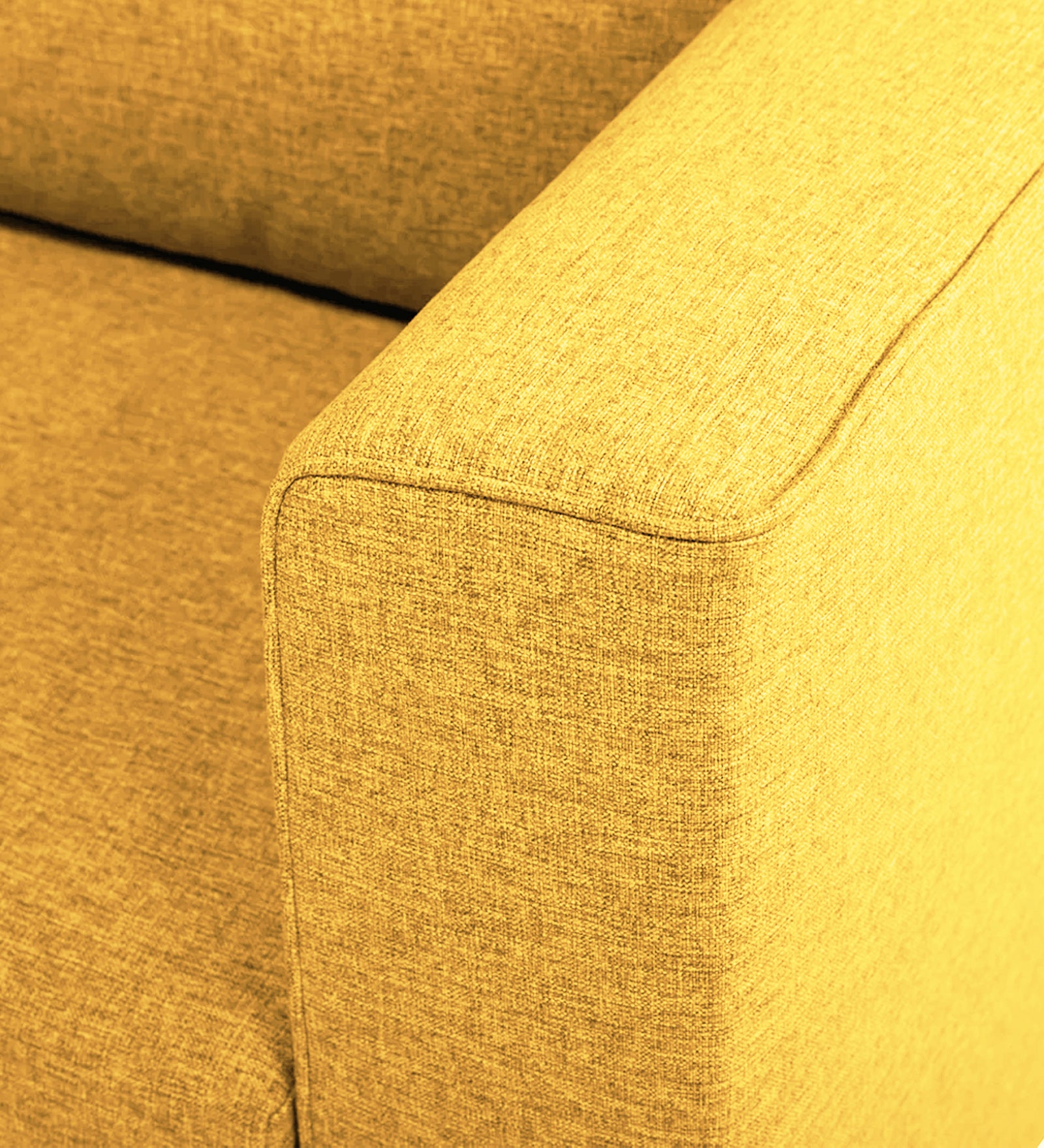 Kenia Fabric 1 Seater Foldable Sofa Cum Bed In Bold Yellow Colour - Febonic Living