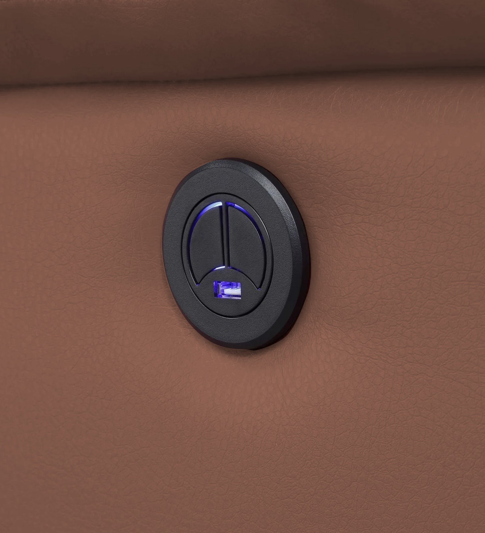 Santo Leatherette 1 Seater Motorized Recliner In Peach Beige Leather Finish - Febonic Living