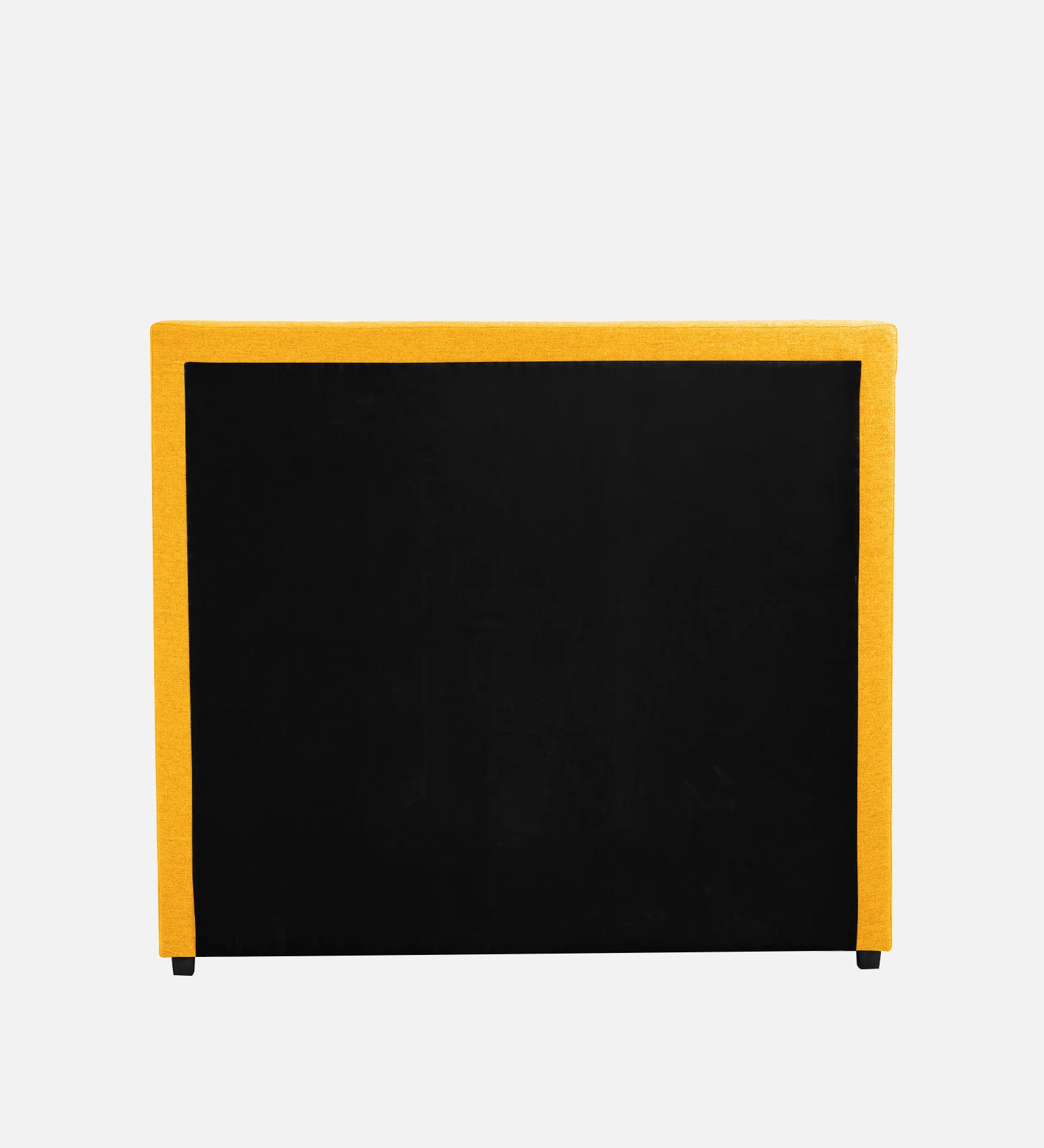 Pollen Fabric Queen Size Bed In Bold Yellow Colour - Febonic Living