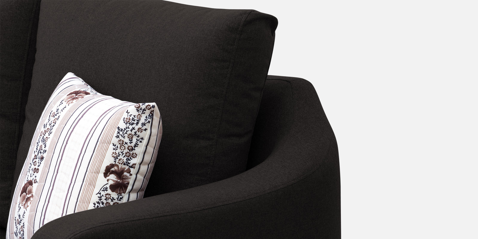 Kevin Fabric 2 Seater Sofa In Cara Brown Colour - Febonic Living
