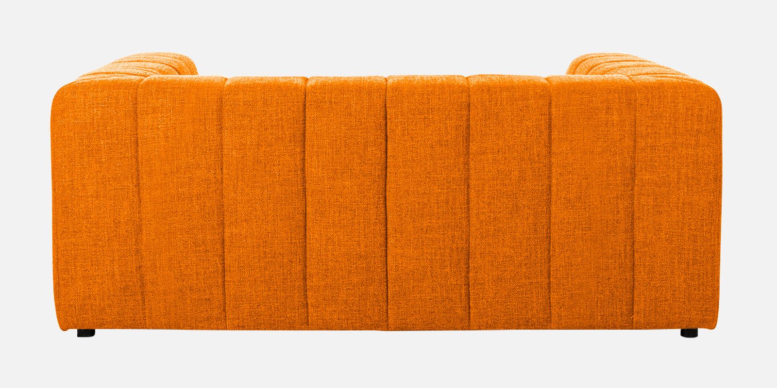 Lara Fabric 2 Seater Sofa In Vivid Orange Colour - Febonic Living