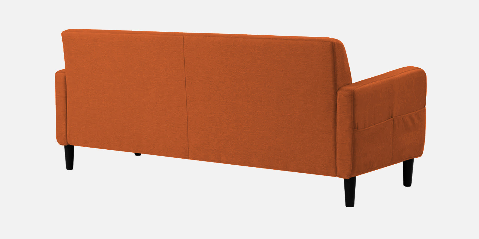 Marq Fabric 3 Seater Sofa In Vivid Orange Colour - Febonic Living