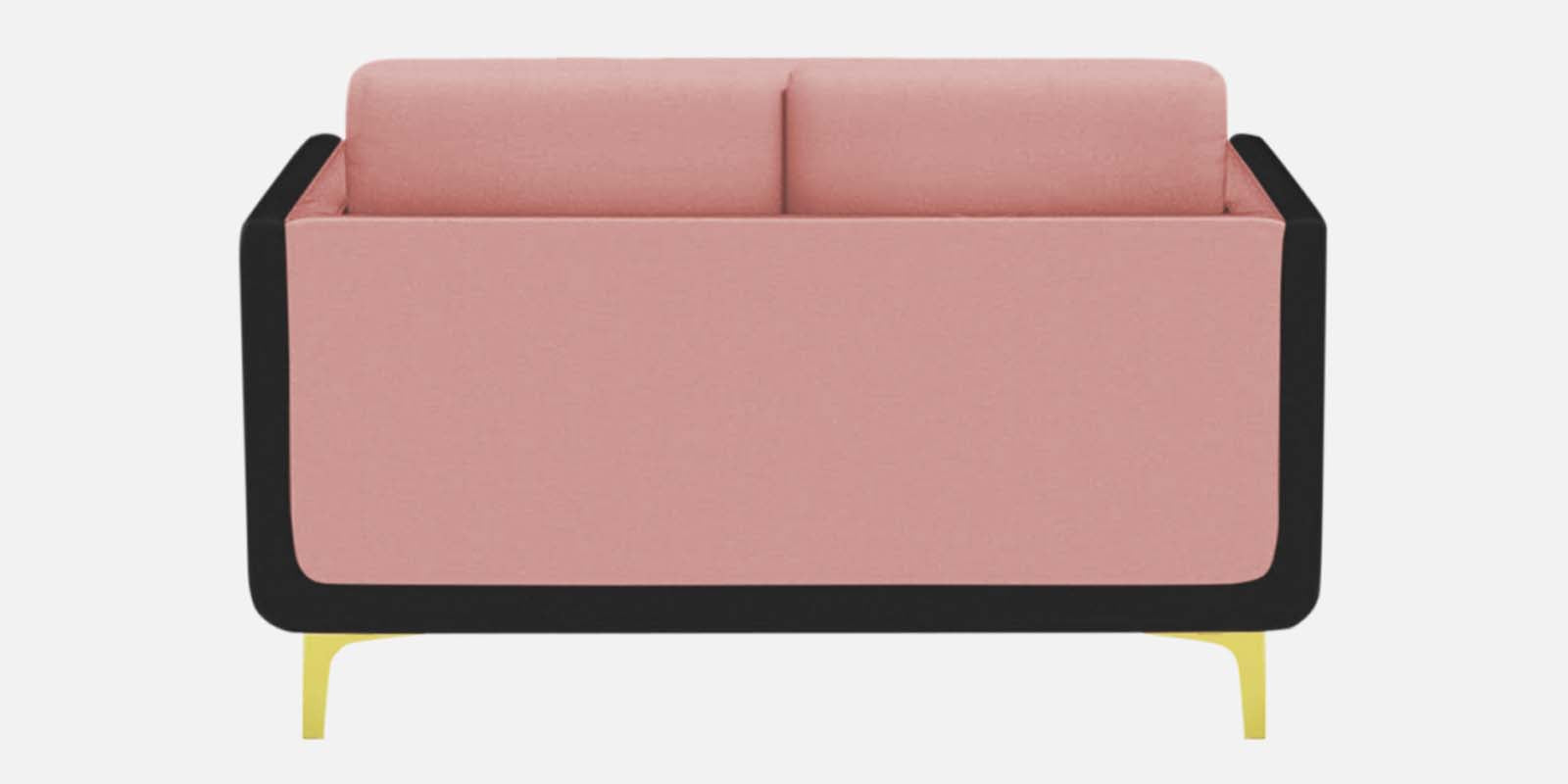 Visky Velvet 2 Seater Sofa In Millennial Pink And Hory Grey Colour - Febonic Living