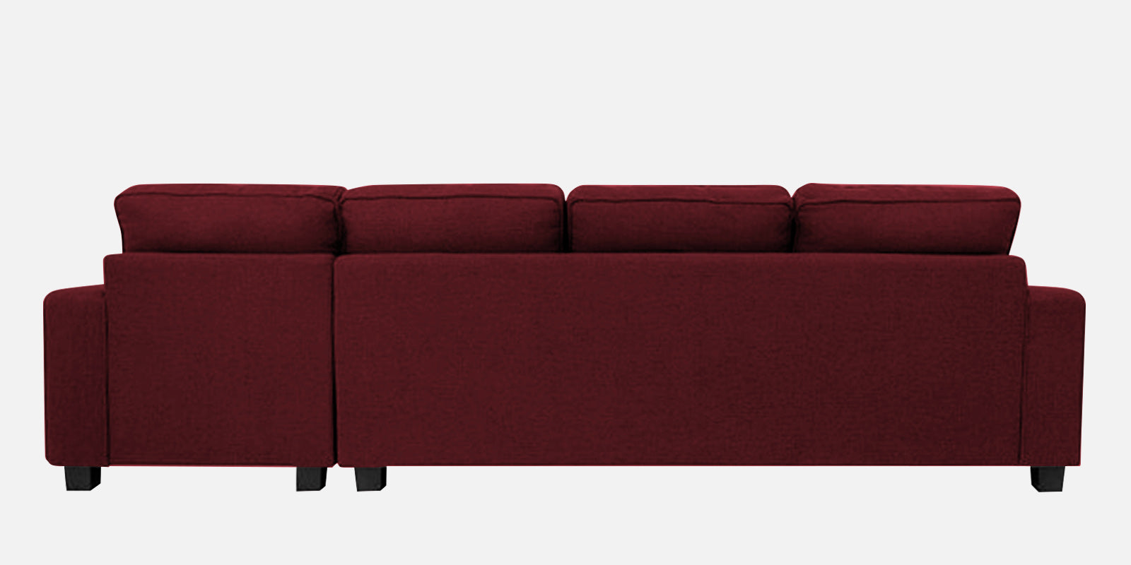 Ladybug Fabric RHS Sectional Sofa (3+Lounger) In Blood Maroon Colour - Febonic Living