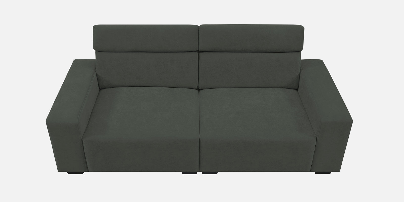 Hiro Fabric 2 Seater Sofa In I-Land Green Colour - Febonic Living