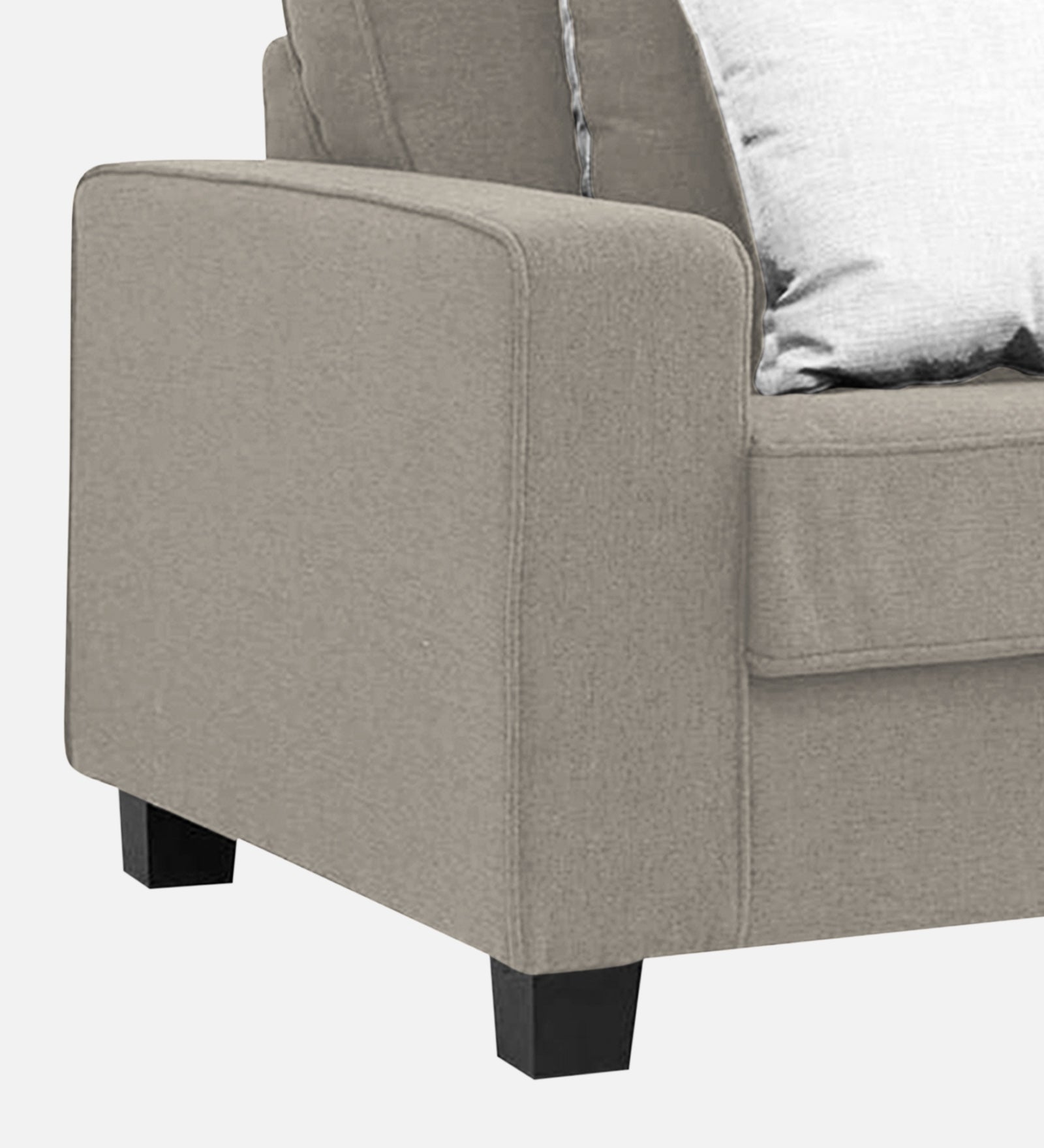 Ladybug Fabric 1 Seater Sofa In Ash Grey Colour - Febonic Living