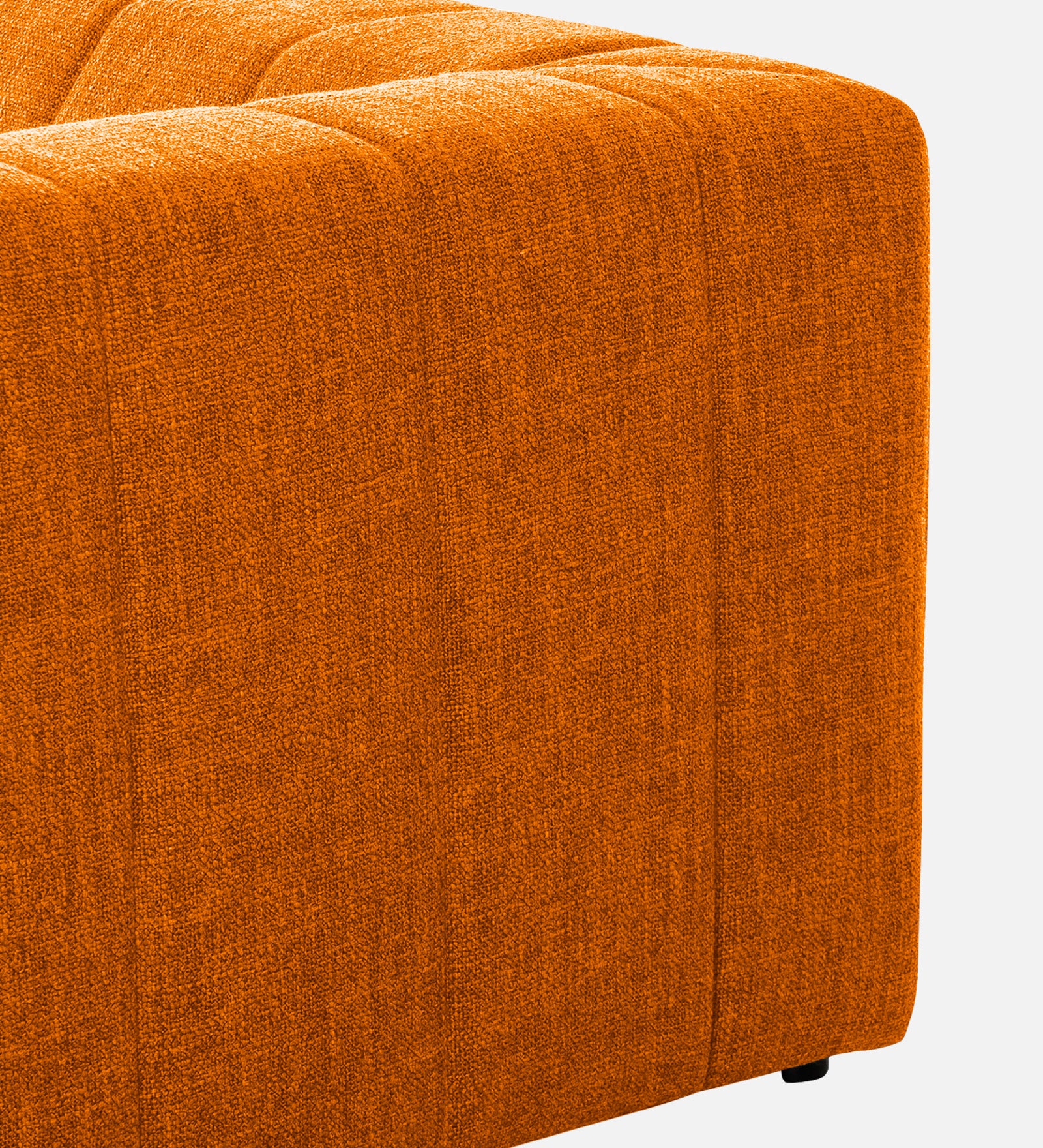 Lara Fabric 1 Seater Sofa In Vivid Orange Colour - Febonic Living