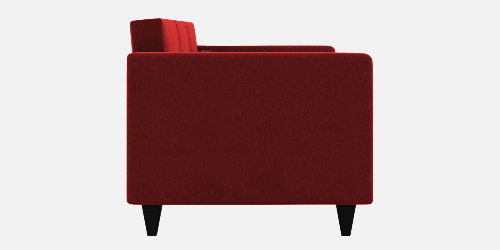 Nipul Fabric 3 Seater Sofa In Blood Maroon Colour - Febonic Living