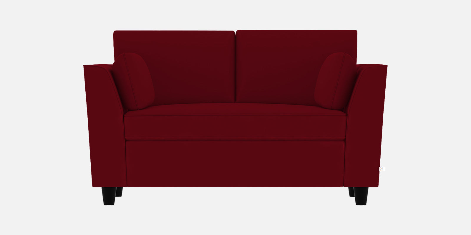 Bristo Velvet 2 Seater Sofa in Cherry Red Colour With Storage